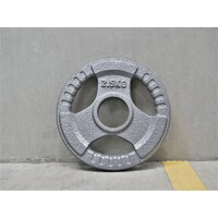 KBA Cast Iron Tri Grip Weight Plate 2.5KG (SINGLE)