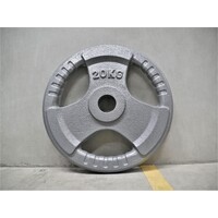 KBA Cast Iron Tri Grip Weight Plate 20KG (SINGLE)