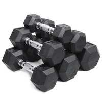 KBA Rubber Hex Dumbbells (2-20kg)