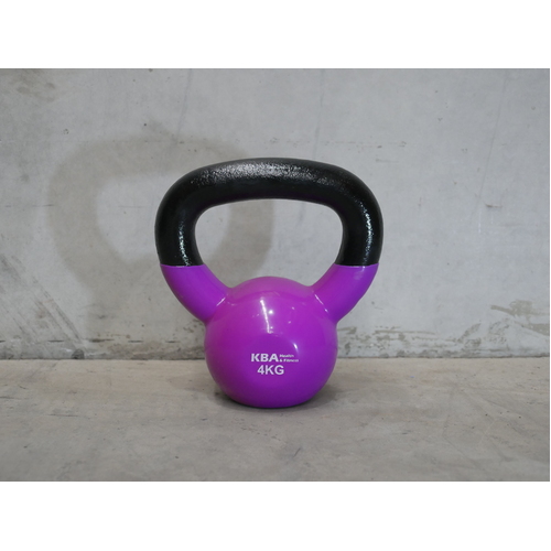 KBA Vinyl Dipped Kettlebell 4KG