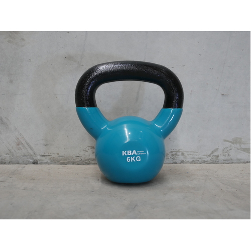 KBA Vinyl Dipped Kettlebell 6KG