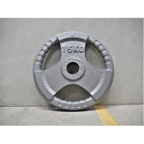 KBA Cast Iron Tri Grip Weight Plate 15KG (SINGLE)
