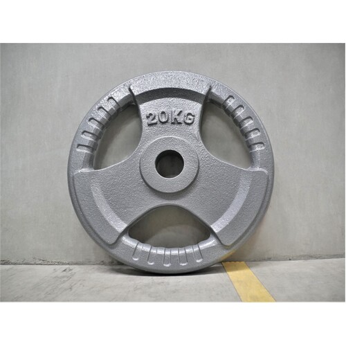 KBA Cast Iron Tri Grip Weight Plate 20KG (SINGLE)